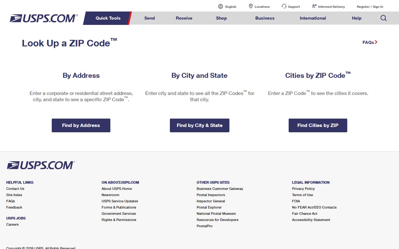 Vernon Township ZIP code USPS address and ZIP lookup fields